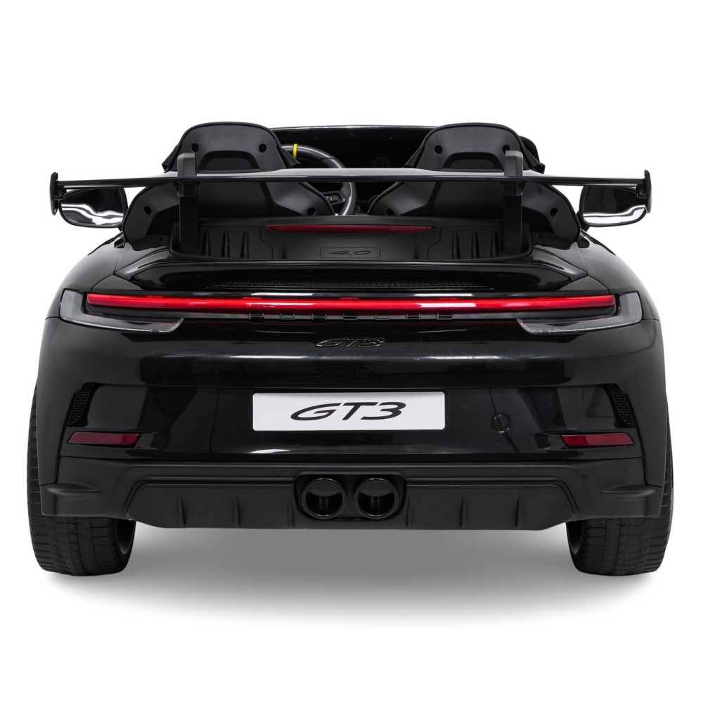 JOKO Elektrické Autíčko Porsche 911 GT 3 4x200W 24V, penové kolesá, kožené sedadlo, Nosnosť 50kg, čierne