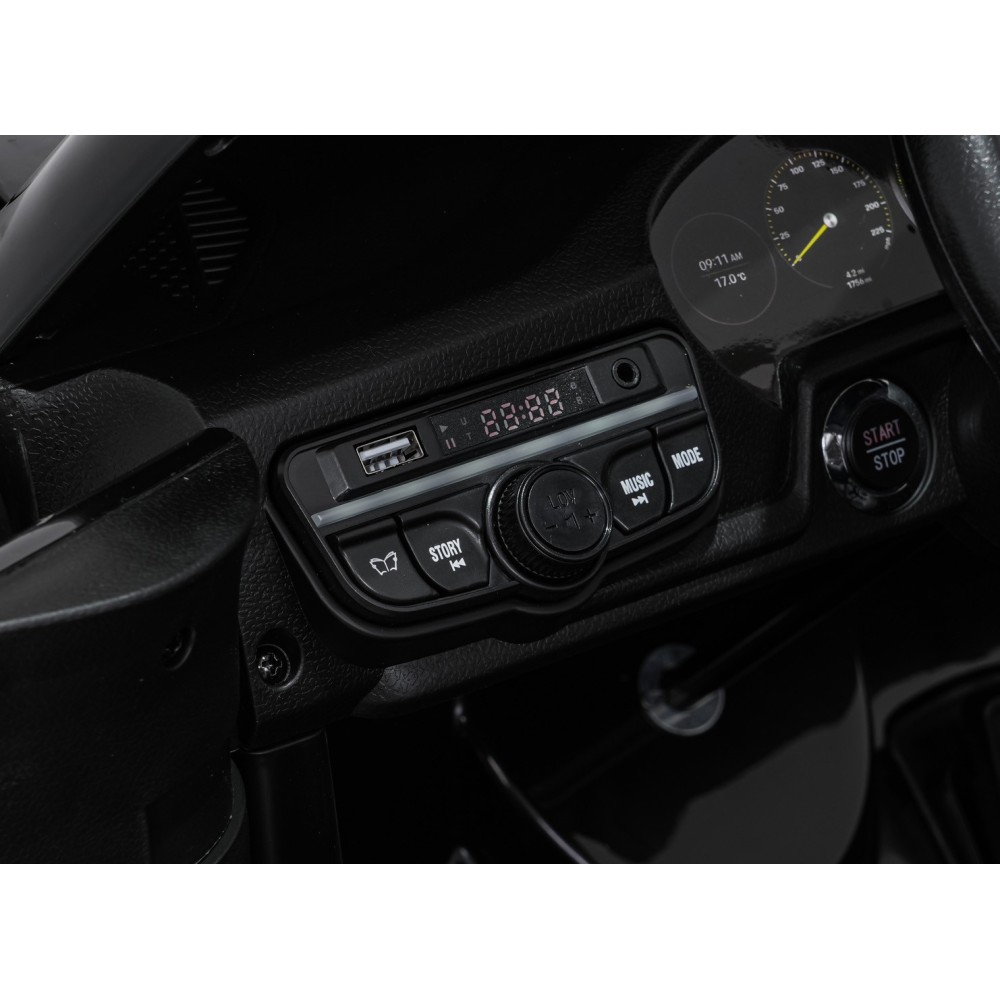JOKO Elektrické Autíčko Porsche 911 GT 3 4x200W 24V, penové kolesá, kožené sedadlo, Nosnosť 50kg, čierne