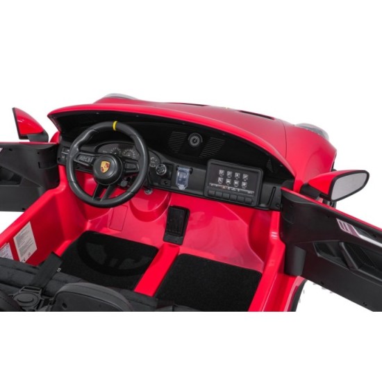 JOKO Elektrické Autíčko Porsche 911 GT 3 4x200W 24V, penové kolesá, kožené sedadlo, Nosnosť 50kg, červené