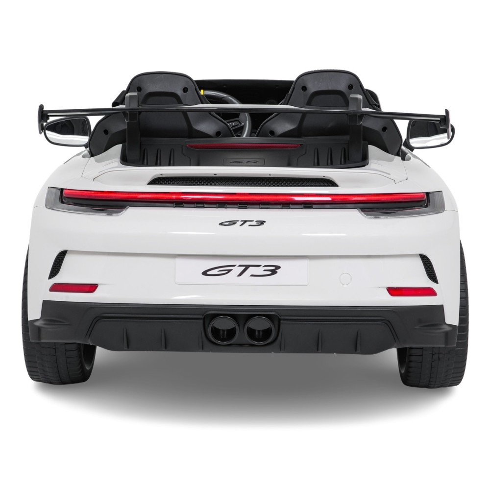JOKO Elektrické Autíčko Porsche 911 GT 3 4x200W 24V, penové kolesá, kožené sedadlo, Nosnosť 50kg, biele