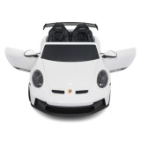JOKO Elektrické Autíčko Porsche 911 GT 3 4x200W 24V, penové kolesá, kožené sedadlo, Nosnosť 50kg, biele