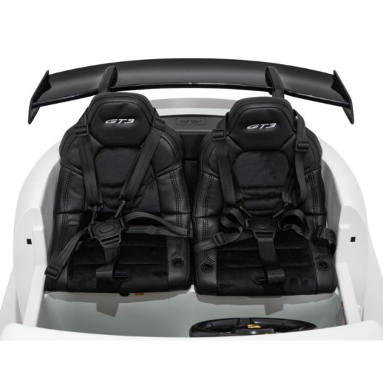 JOKO Elektrické Autíčko Porsche 911 GT 3 4x200W 24V, penové kolesá, kožené sedadlo, Nosnosť 50kg, biele