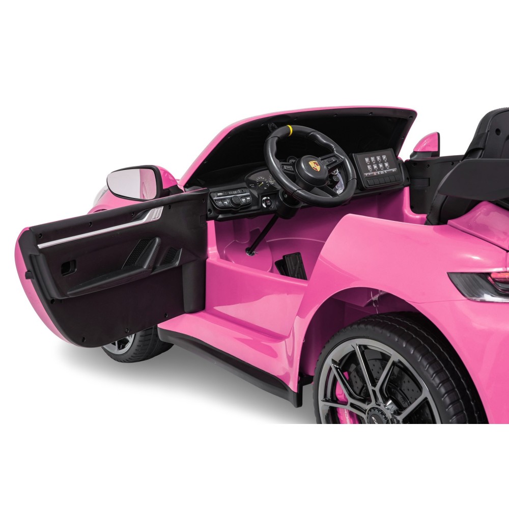 JOKO Elektrické Autíčko Porsche 911 GT 3 4x200W 24V, penové kolesá, kožené sedadlo, Nosnosť 50kg, ružové
