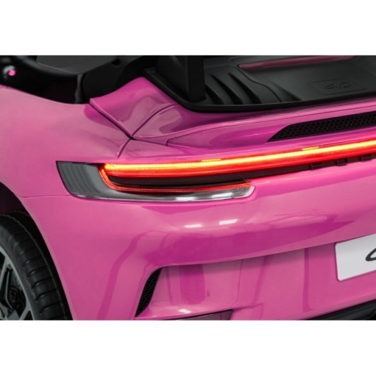 JOKO Elektrické Autíčko Porsche 911 GT 3 4x200W 24V, penové kolesá, kožené sedadlo, Nosnosť 50kg, ružové