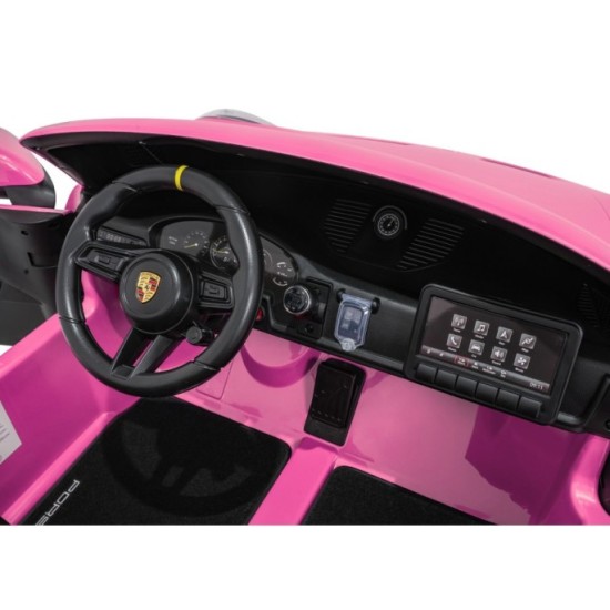 JOKO Elektrické Autíčko Porsche 911 GT 3 4x200W 24V, penové kolesá, kožené sedadlo, Nosnosť 50kg, ružové