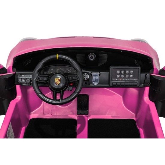 JOKO Elektrické Autíčko Porsche 911 GT 3 4x200W 24V, penové kolesá, kožené sedadlo, Nosnosť 50kg, ružové