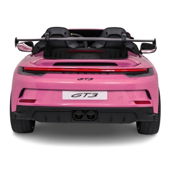 JOKO Elektrické Autíčko Porsche 911 GT 3 4x200W 24V, penové kolesá, kožené sedadlo, Nosnosť 50kg, ružové