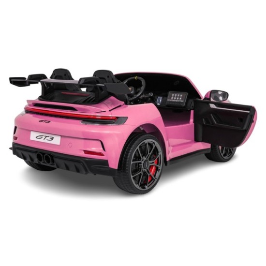 JOKO Elektrické Autíčko Porsche 911 GT 3 4x200W 24V, penové kolesá, kožené sedadlo, Nosnosť 50kg, ružové