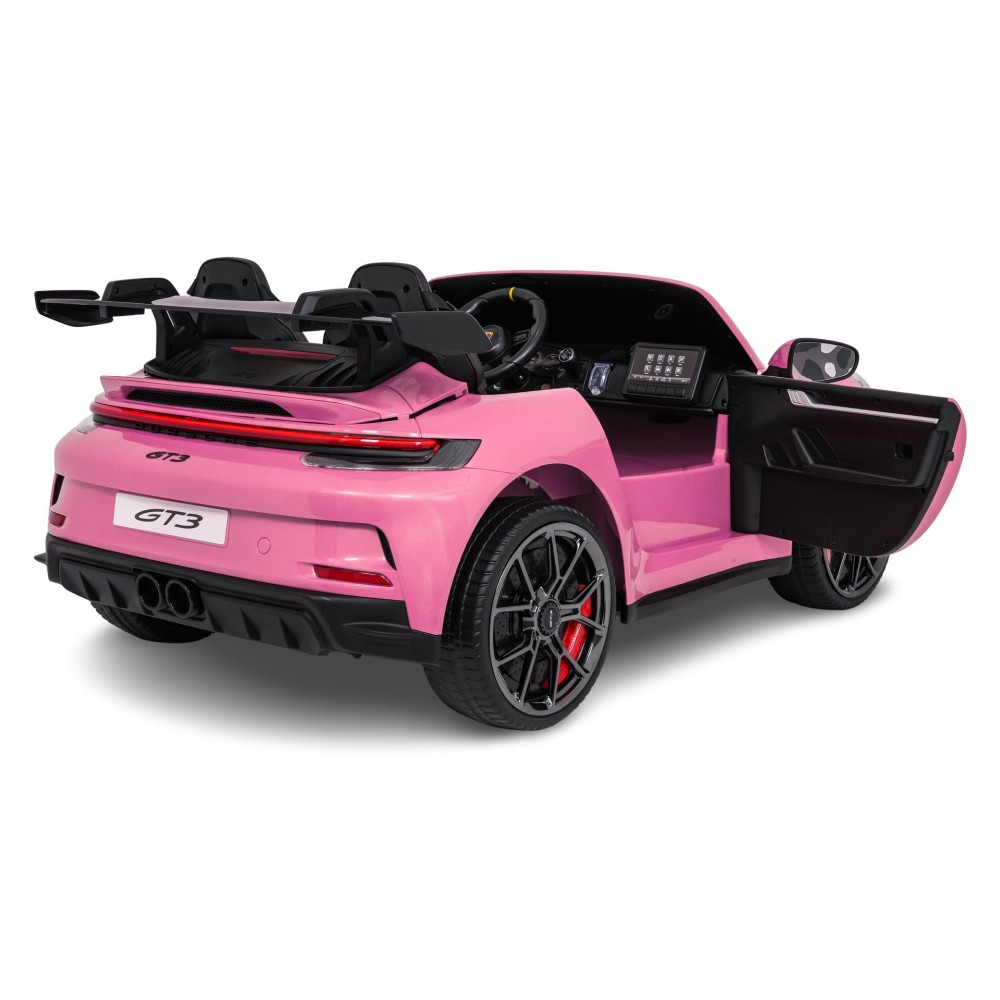 JOKO Elektrické Autíčko Porsche 911 GT 3 4x200W 24V, penové kolesá, kožené sedadlo, Nosnosť 50kg, ružové