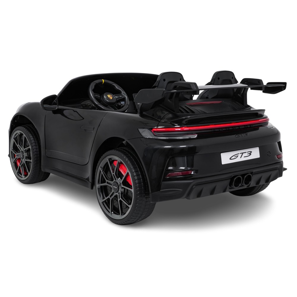 JOKO Elektrické Autíčko Porsche 911 GT 3 4x200W 24V, LCD Dotykový Panel MP4, penové kolesá, kožené sedadlo, Nosnosť 50kg, čierne