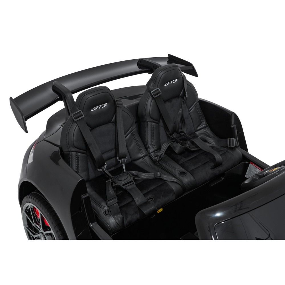 JOKO Elektrické Autíčko Porsche 911 GT 3 4x200W 24V, LCD Dotykový Panel MP4, penové kolesá, kožené sedadlo, Nosnosť 50kg, čierne