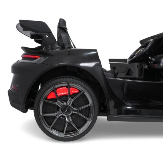 JOKO Elektrické Autíčko Porsche 911 GT 3 4x200W 24V, LCD Dotykový Panel MP4, penové kolesá, kožené sedadlo, Nosnosť 50kg, čierne