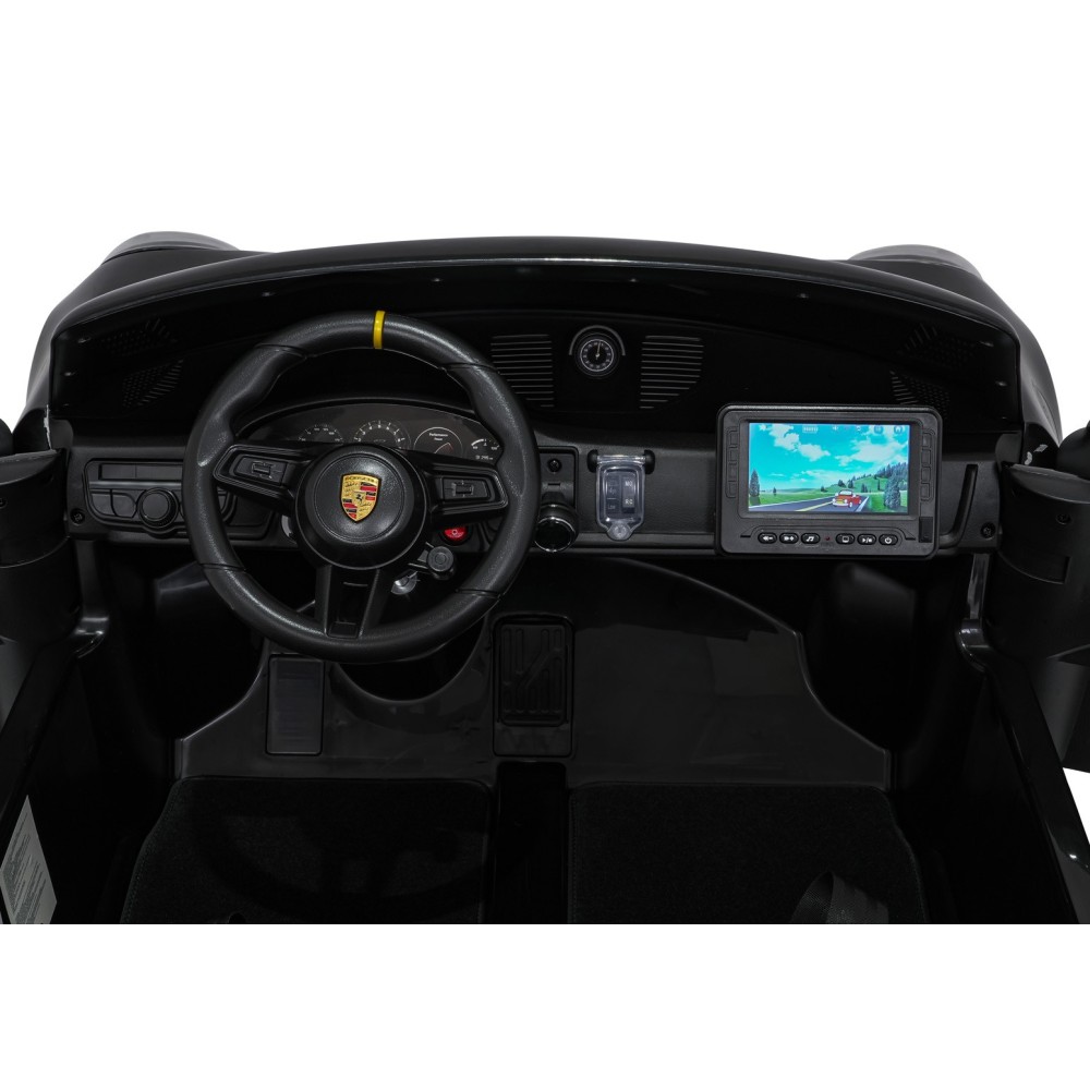 JOKO Elektrické Autíčko Porsche 911 GT 3 4x200W 24V, LCD Dotykový Panel MP4, penové kolesá, kožené sedadlo, Nosnosť 50kg, čierne