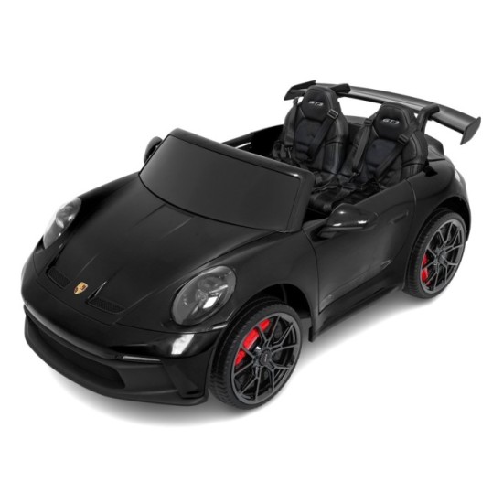 JOKO Elektrické Autíčko Porsche 911 GT 3 4x200W 24V, LCD Dotykový Panel MP4, penové kolesá, kožené sedadlo, Nosnosť 50kg, čierne