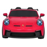 JOKO Elektrické Autíčko Porsche 911 GT 3 4x200W 24V, LCD Dotykový Panel MP4, penové kolesá, kožené sedadlo, Nosnosť 50kg, červen