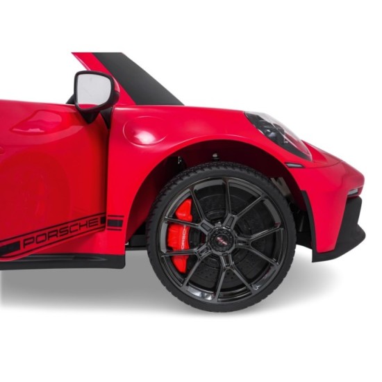 JOKO Elektrické Autíčko Porsche 911 GT 3 4x200W 24V, LCD Dotykový Panel MP4, penové kolesá, kožené sedadlo, Nosnosť 50kg, červen