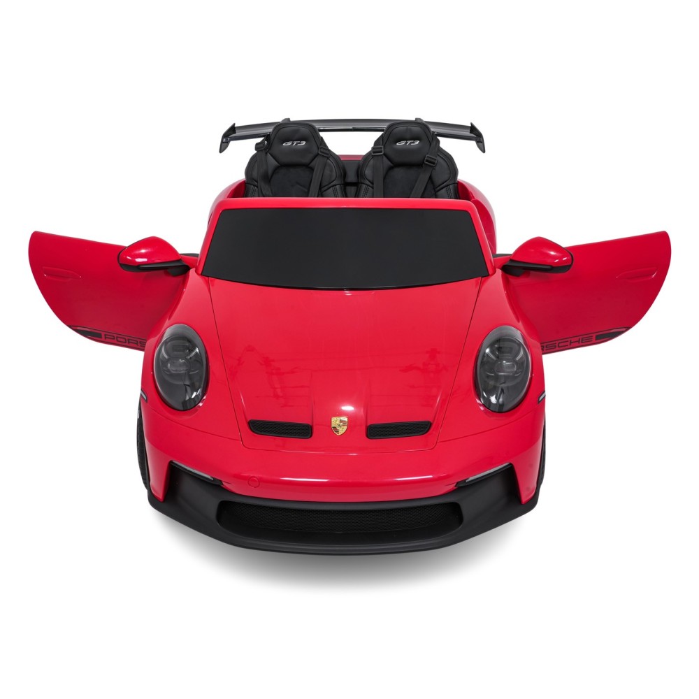 JOKO Elektrické Autíčko Porsche 911 GT 3 4x200W 24V, LCD Dotykový Panel MP4, penové kolesá, kožené sedadlo, Nosnosť 50kg, červen