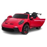 JOKO Elektrické Autíčko Porsche 911 GT 3 4x200W 24V, LCD Dotykový Panel MP4, penové kolesá, kožené sedadlo, Nosnosť 50kg, červen