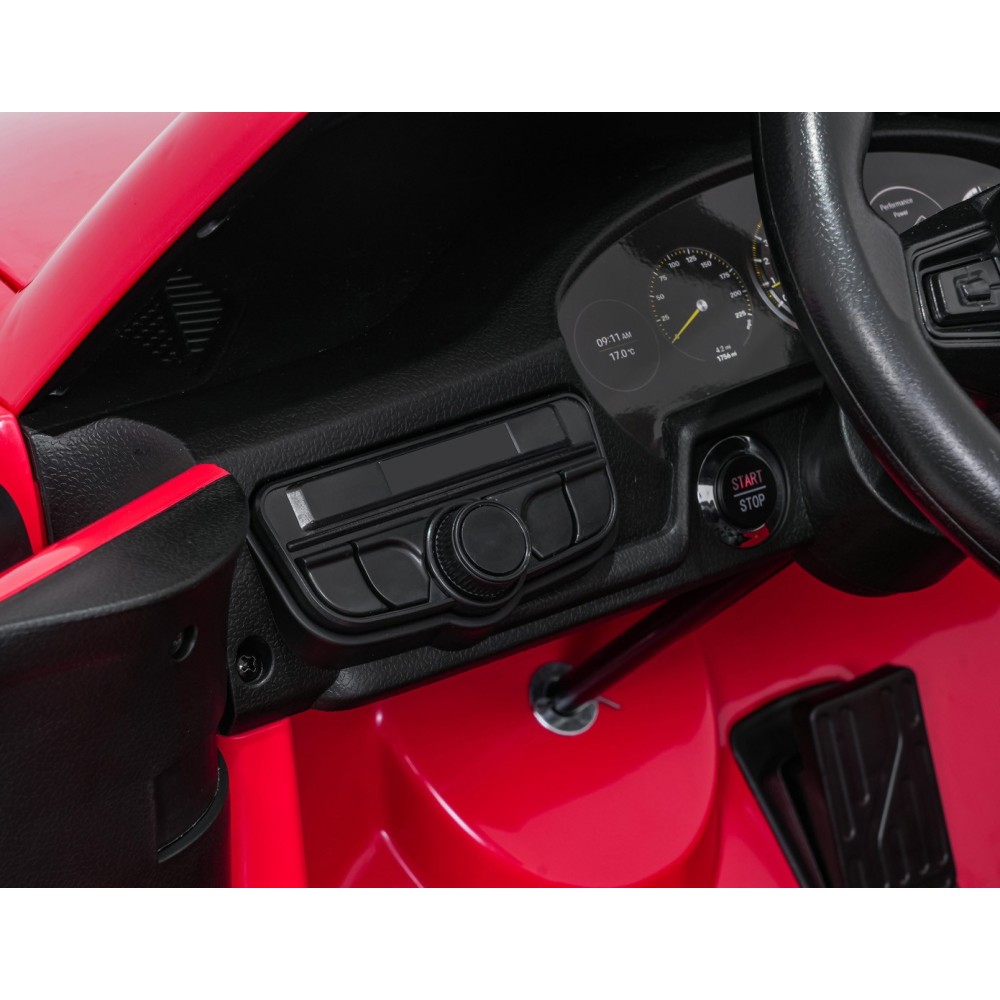 JOKO Elektrické Autíčko Porsche 911 GT 3 4x200W 24V, LCD Dotykový Panel MP4, penové kolesá, kožené sedadlo, Nosnosť 50kg, červen