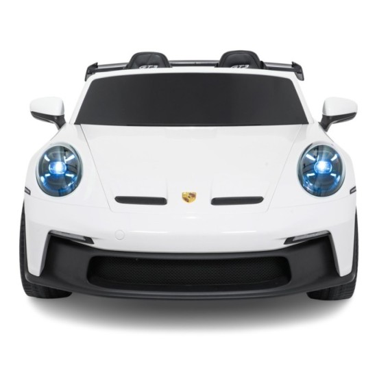 JOKO Elektrické Autíčko Porsche 911 GT 3 4x200W 24V, LCD Dotykový Panel MP4, penové kolesá, kožené sedadlo, Nosnosť 50kg, biele