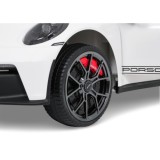 JOKO Elektrické Autíčko Porsche 911 GT 3 4x200W 24V, LCD Dotykový Panel MP4, penové kolesá, kožené sedadlo, Nosnosť 50kg, biele