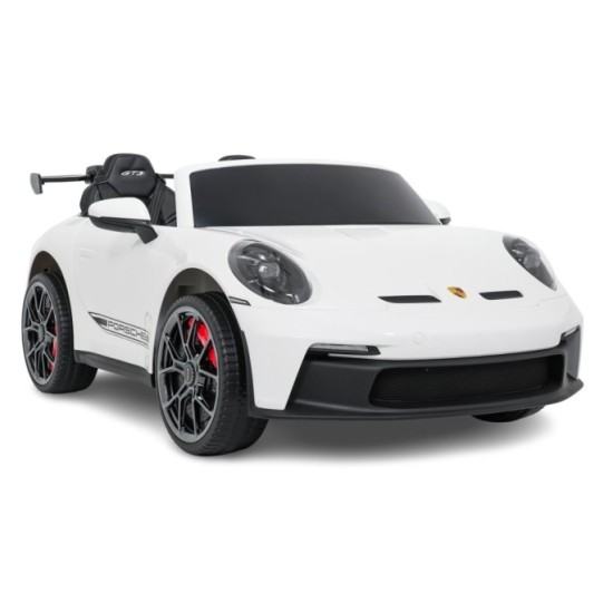 JOKO Elektrické Autíčko Porsche 911 GT 3 4x200W 24V, LCD Dotykový Panel MP4, penové kolesá, kožené sedadlo, Nosnosť 50kg, biele