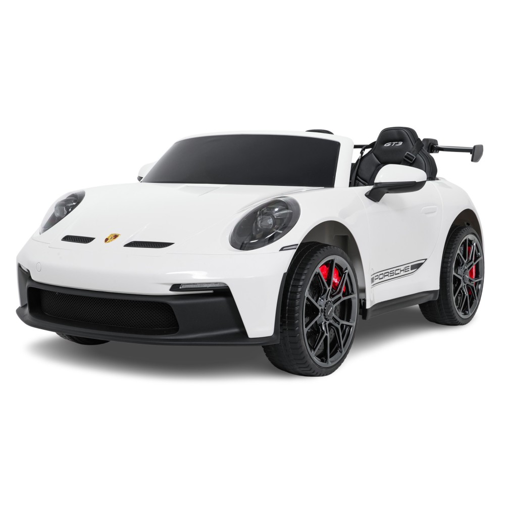 JOKO Elektrické Autíčko Porsche 911 GT 3 4x200W 24V, LCD Dotykový Panel MP4, penové kolesá, kožené sedadlo, Nosnosť 50kg, biele
