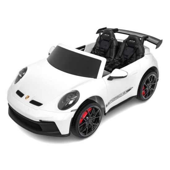 JOKO Elektrické Autíčko Porsche 911 GT 3 4x200W 24V, LCD Dotykový Panel MP4, penové kolesá, kožené sedadlo, Nosnosť 50kg, biele