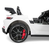 JOKO Elektrické Autíčko Porsche 911 GT 3 4x200W 24V, LCD Dotykový Panel MP4, penové kolesá, kožené sedadlo, Nosnosť 50kg, biele