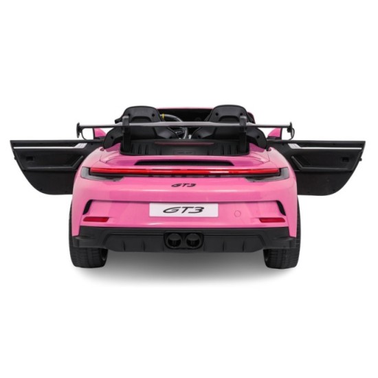 JOKO Elektrické Autíčko Porsche 911 GT 3 4x200W 24V, LCD Dotykový Panel MP4, penové kolesá, kožené sedadlo, Nosnosť 50kg, ružové