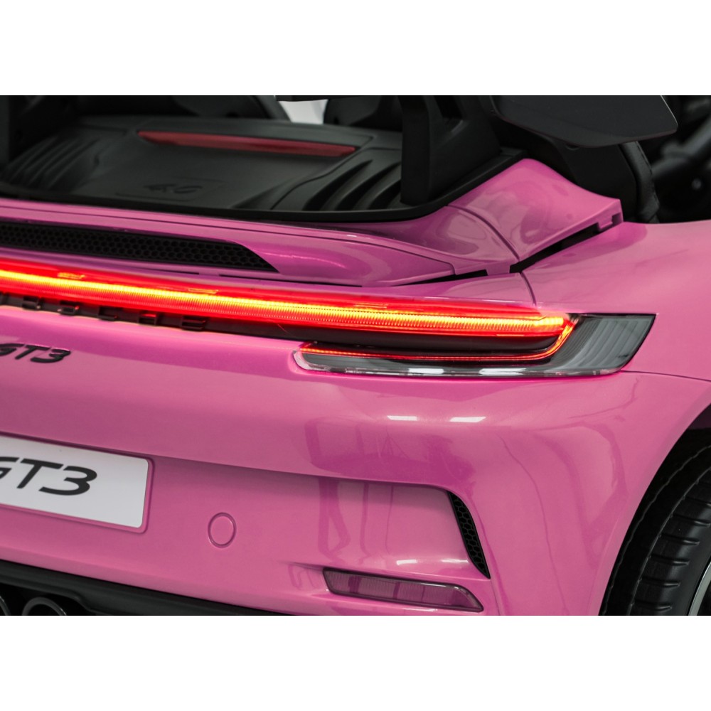 JOKO Elektrické Autíčko Porsche 911 GT 3 4x200W 24V, LCD Dotykový Panel MP4, penové kolesá, kožené sedadlo, Nosnosť 50kg, ružové
