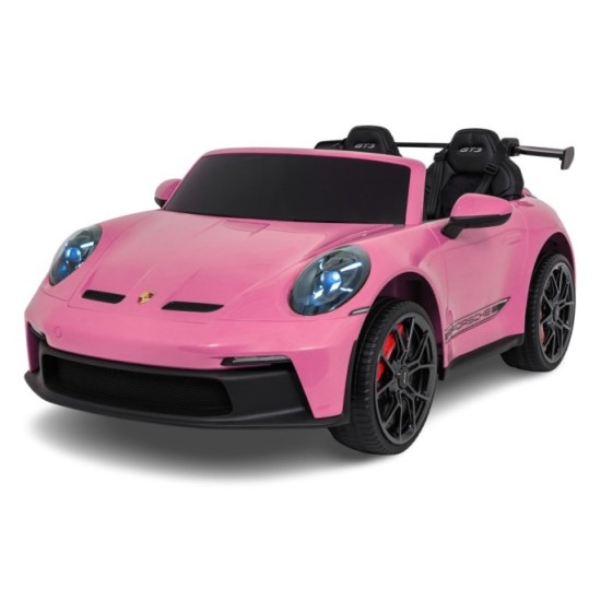 JOKO Elektrické Autíčko Porsche 911 GT 3 4x200W 24V, LCD Dotykový Panel MP4, penové kolesá, kožené sedadlo, Nosnosť 50kg, ružové