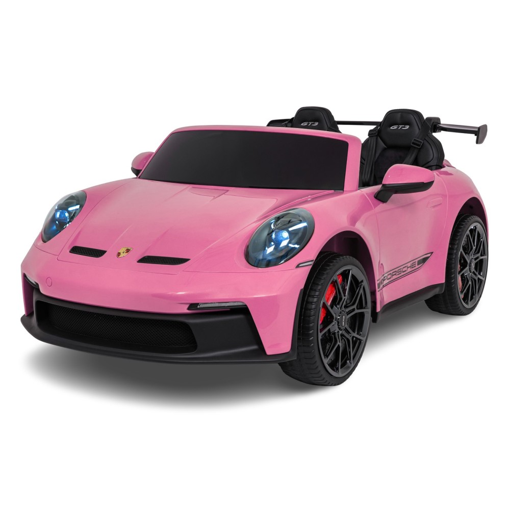 JOKO Elektrické Autíčko Porsche 911 GT 3 4x200W 24V, LCD Dotykový Panel MP4, penové kolesá, kožené sedadlo, Nosnosť 50kg, ružové