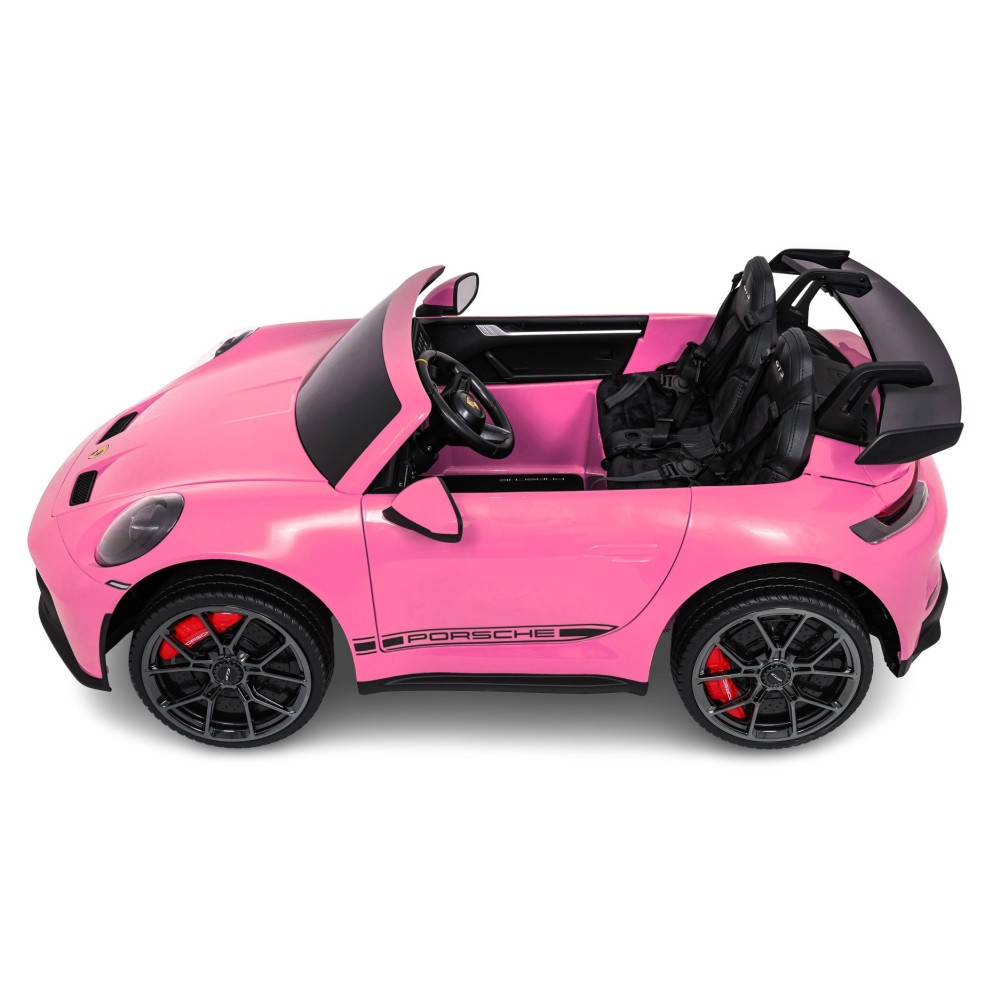 JOKO Elektrické Autíčko Porsche 911 GT 3 4x200W 24V, LCD Dotykový Panel MP4, penové kolesá, kožené sedadlo, Nosnosť 50kg, ružové