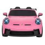 JOKO Elektrické Autíčko Porsche 911 GT 3 4x200W 24V, LCD Dotykový Panel MP4, penové kolesá, kožené sedadlo, Nosnosť 50kg, ružové