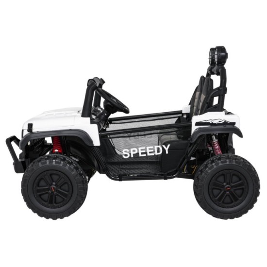 JOKO Elektrické autíčko PASSION 4x4 Off-Road, 4x200W, Dvojmiestne Kožené sedadlo, Penové kolesá, Nosnosť 60kg, biele