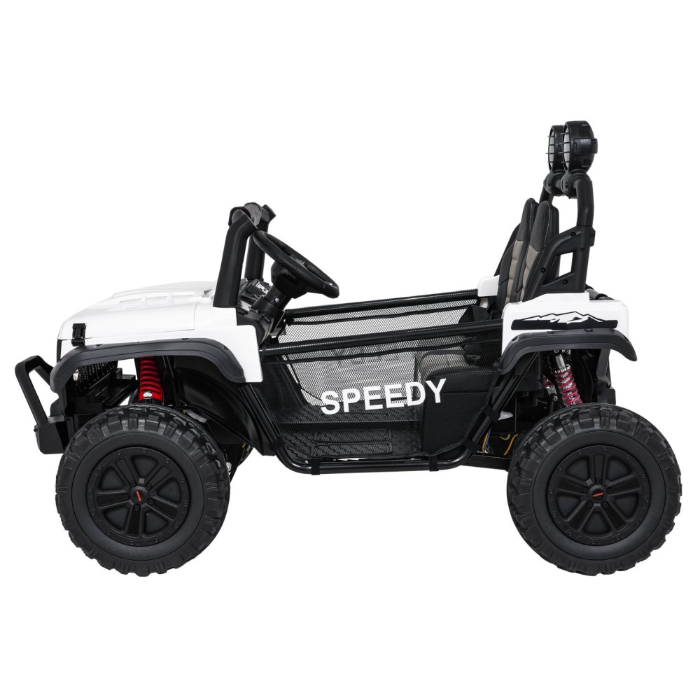 JOKO Elektrické autíčko PASSION 4x4 Off-Road, 4x200W, Dvojmiestne Kožené sedadlo, Penové kolesá, Nosnosť 60kg, biele