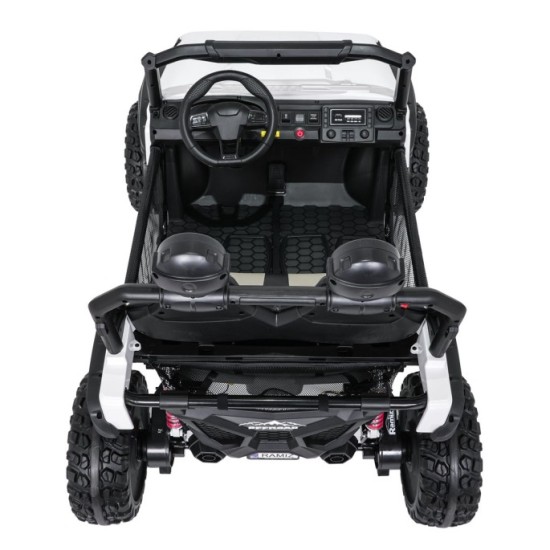 JOKO Elektrické autíčko PASSION 4x4 Off-Road, 4x200W, Dvojmiestne Kožené sedadlo, Penové kolesá, Nosnosť 60kg, biele