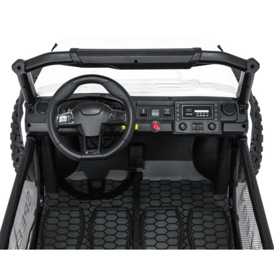 JOKO Elektrické autíčko PASSION 4x4 Off-Road, 4x200W, Dvojmiestne Kožené sedadlo, Penové kolesá, Nosnosť 60kg, biele