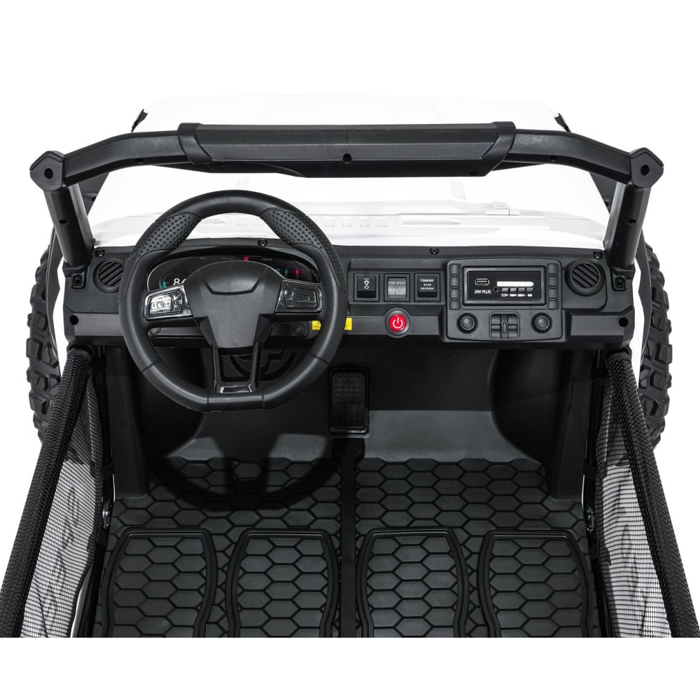 JOKO Elektrické autíčko PASSION 4x4 Off-Road, 4x200W, Dvojmiestne Kožené sedadlo, Penové kolesá, Nosnosť 60kg, biele