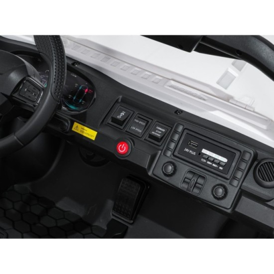 JOKO Elektrické autíčko PASSION 4x4 Off-Road, 4x200W, Dvojmiestne Kožené sedadlo, Penové kolesá, Nosnosť 60kg, biele