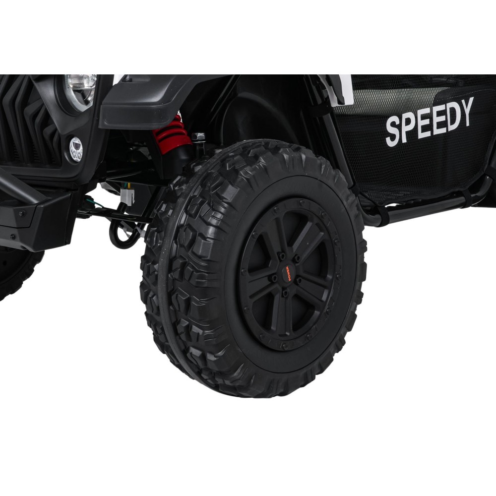 JOKO Elektrické autíčko PASSION 4x4 Off-Road, 4x200W, Dvojmiestne Kožené sedadlo, Penové kolesá, Nosnosť 60kg, biele