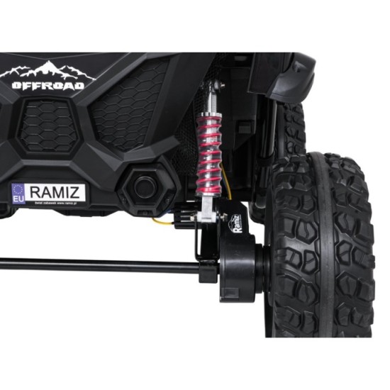 JOKO Elektrické autíčko PASSION 4x4 Off-Road, 4x200W, Dvojmiestne Kožené sedadlo, Penové kolesá, Nosnosť 60kg, biele