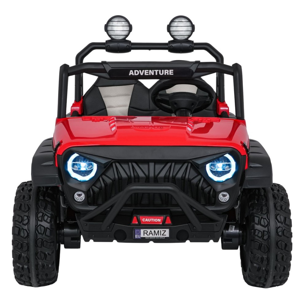 JOKO Elektrické autíčko PASSION 4x4 Off-Road, 4x200W, Dvojmiestne Kožené sedadlo, Penové kolesá, Nosnosť 60kg, červené