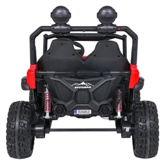 JOKO Elektrické autíčko PASSION 4x4 Off-Road, 4x200W, Dvojmiestne Kožené sedadlo, Penové kolesá, Nosnosť 60kg, červené