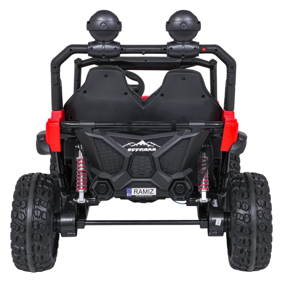 JOKO Elektrické autíčko PASSION 4x4 Off-Road, 4x200W, Dvojmiestne Kožené sedadlo, Penové kolesá, Nosnosť 60kg, červené