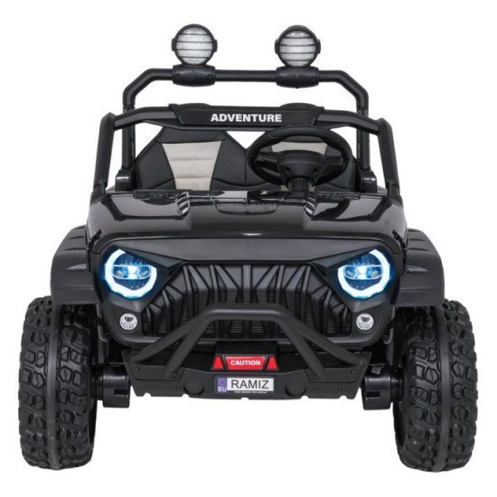 JOKO Elektrické autíčko PASSION 4x4 Off-Road, 4x200W, Dvojmiestne Kožené sedadlo, Penové kolesá, Nosnosť 60kg, čierne