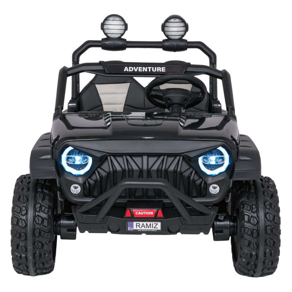 JOKO Elektrické autíčko PASSION 4x4 Off-Road, 4x200W, Dvojmiestne Kožené sedadlo, Penové kolesá, Nosnosť 60kg, čierne