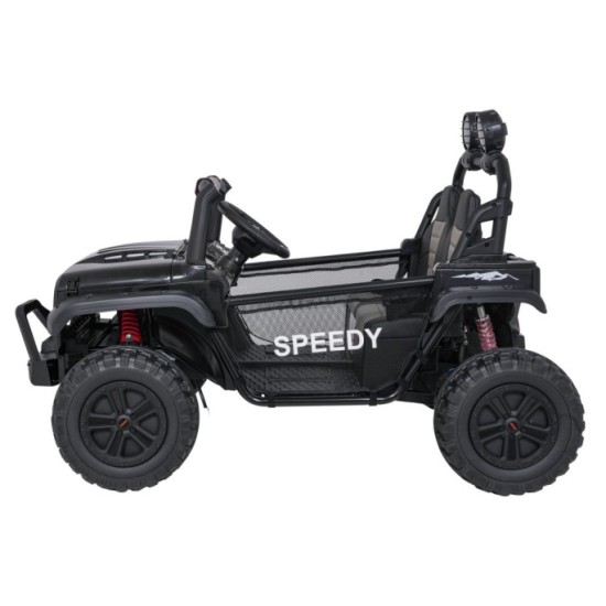JOKO Elektrické autíčko PASSION 4x4 Off-Road, 4x200W, Dvojmiestne Kožené sedadlo, Penové kolesá, Nosnosť 60kg, čierne