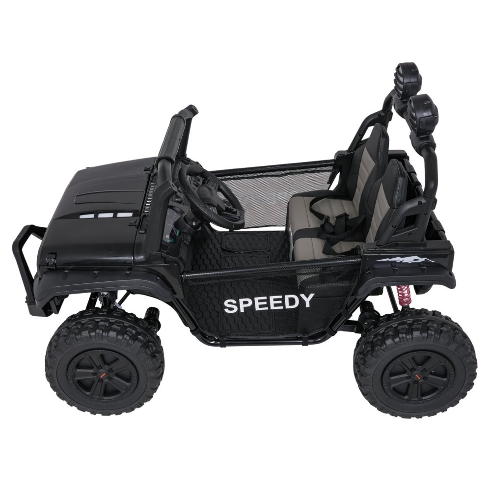 JOKO Elektrické autíčko PASSION 4x4 Off-Road, 4x200W, Dvojmiestne Kožené sedadlo, Penové kolesá, Nosnosť 60kg, čierne
